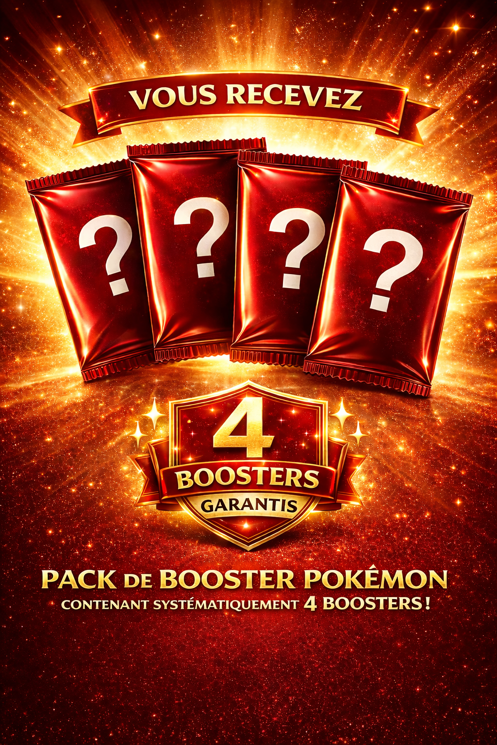 Pack 4 boosters Pokémon FR